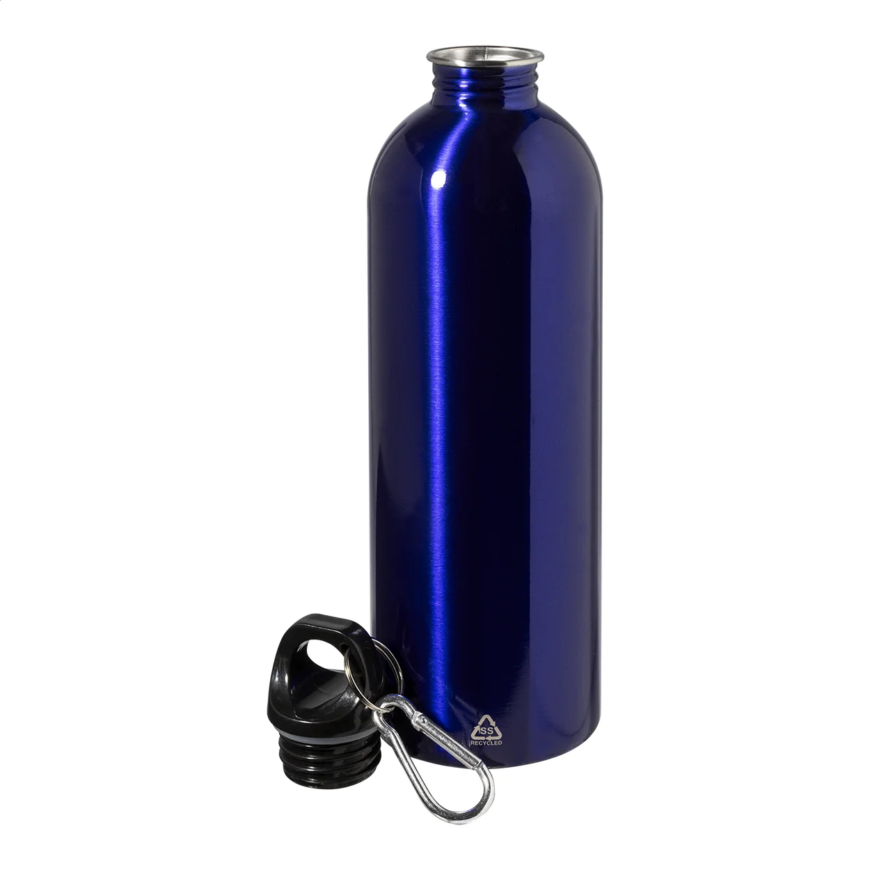 Flasche Ressuto XL aus recyceltem Edelstahl, blau – Bild 2
