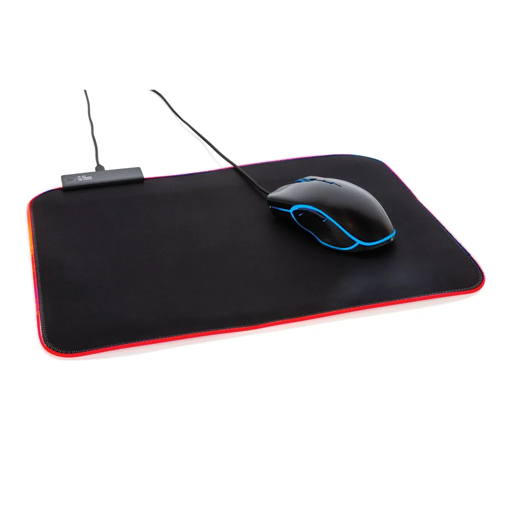 RGB Gaming Mauspad, schwarz – Bild 2