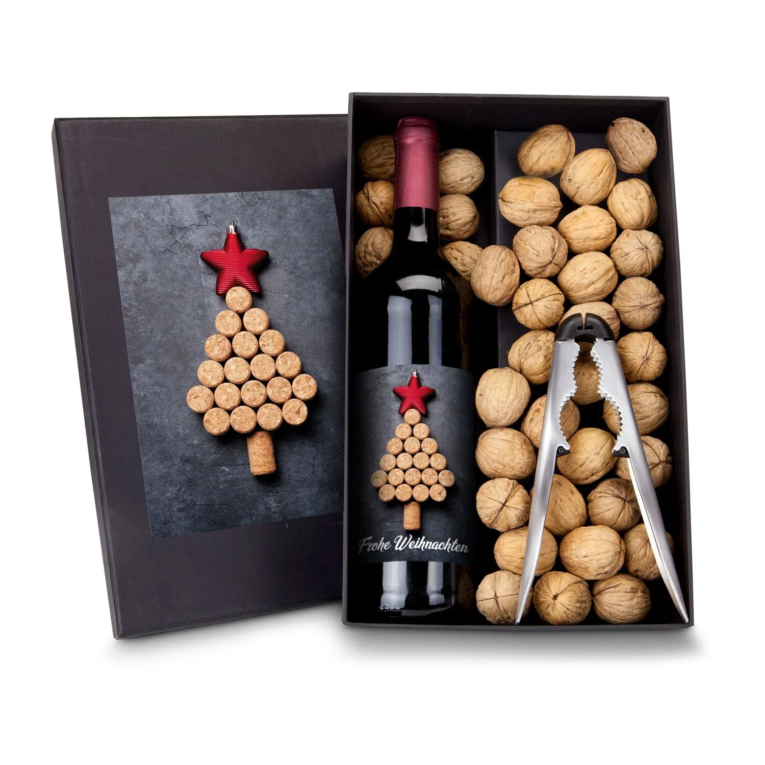 Geschenkset / Präsenteset: Wein-Ge-Nüsse, schwarz – Bild 2