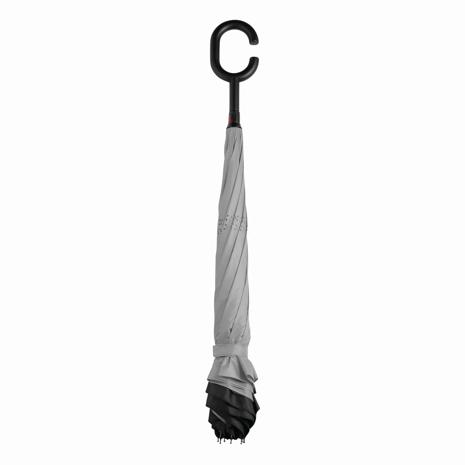 FLIPPED Umbrella, Stockschirm, hellgrau, schwarz – Bild 3