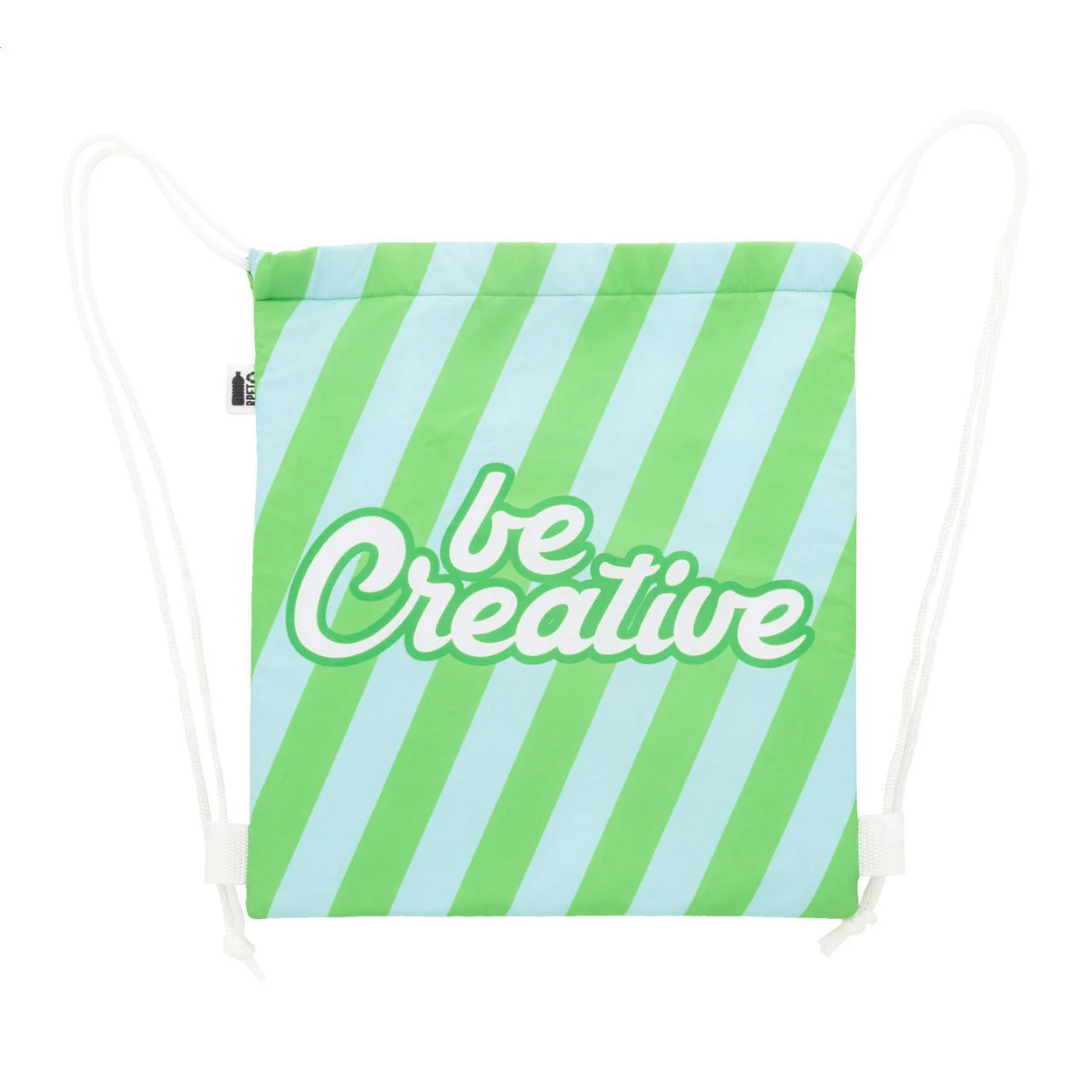 Individuell bedruckbare Kühl-Kordelzugtasche für Kinder CreaCool Draw Kids, weiß – Bild 2