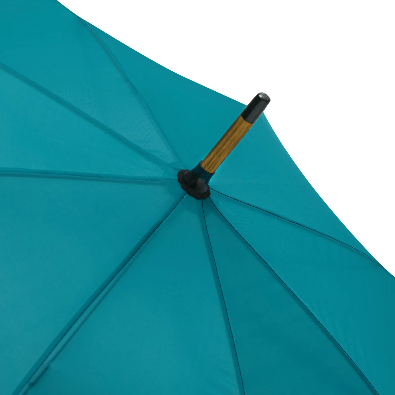 JAZZ Umbrella, Automatik-Holzstockschirm, petrol – Bild 5