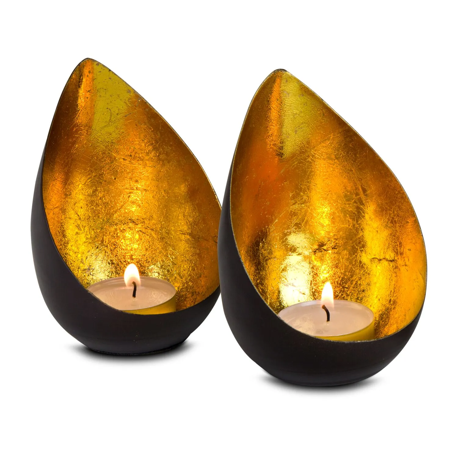 ROMINOX® Teelicht-Set // Drops, gold – Bild 3