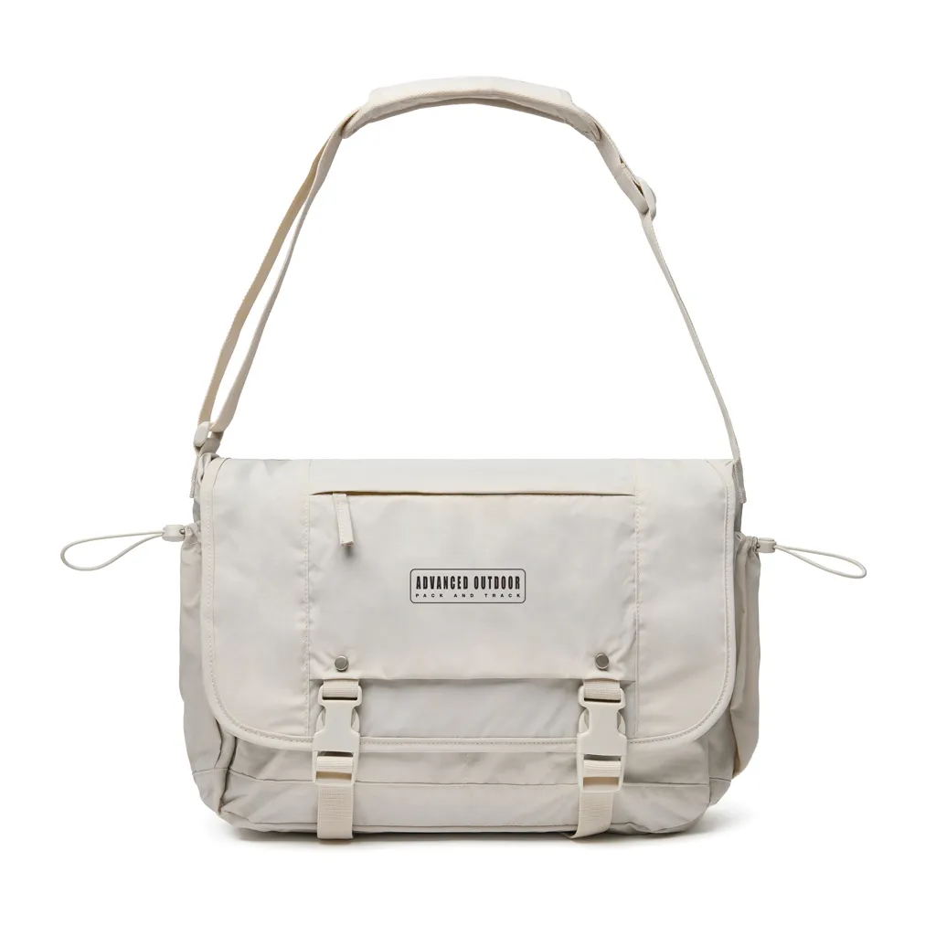 KENTO URBAN 15,6" Messenger aus RCS recyceltem Nylon, beige – Bild 5