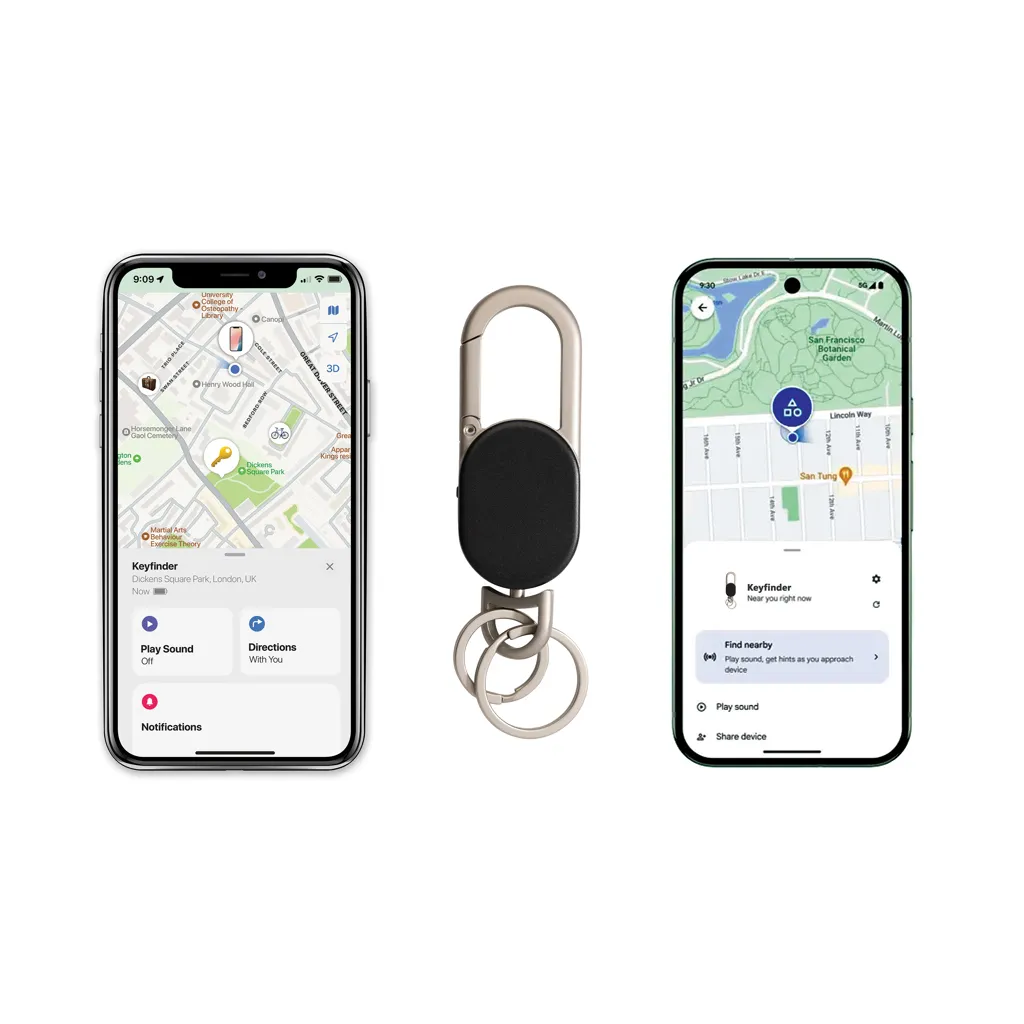 Keyfinder Dual Schlüsselanhänger mit weltweiter Ortung, schwarz – Bild 2