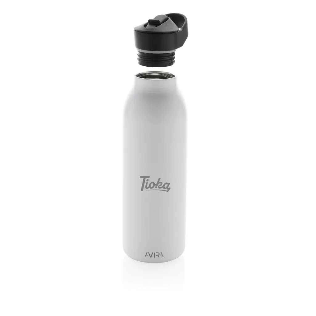 Avira Ara RCS Re-Steel Fliptop Wasserflasche 500ml, weiß – Bild 8