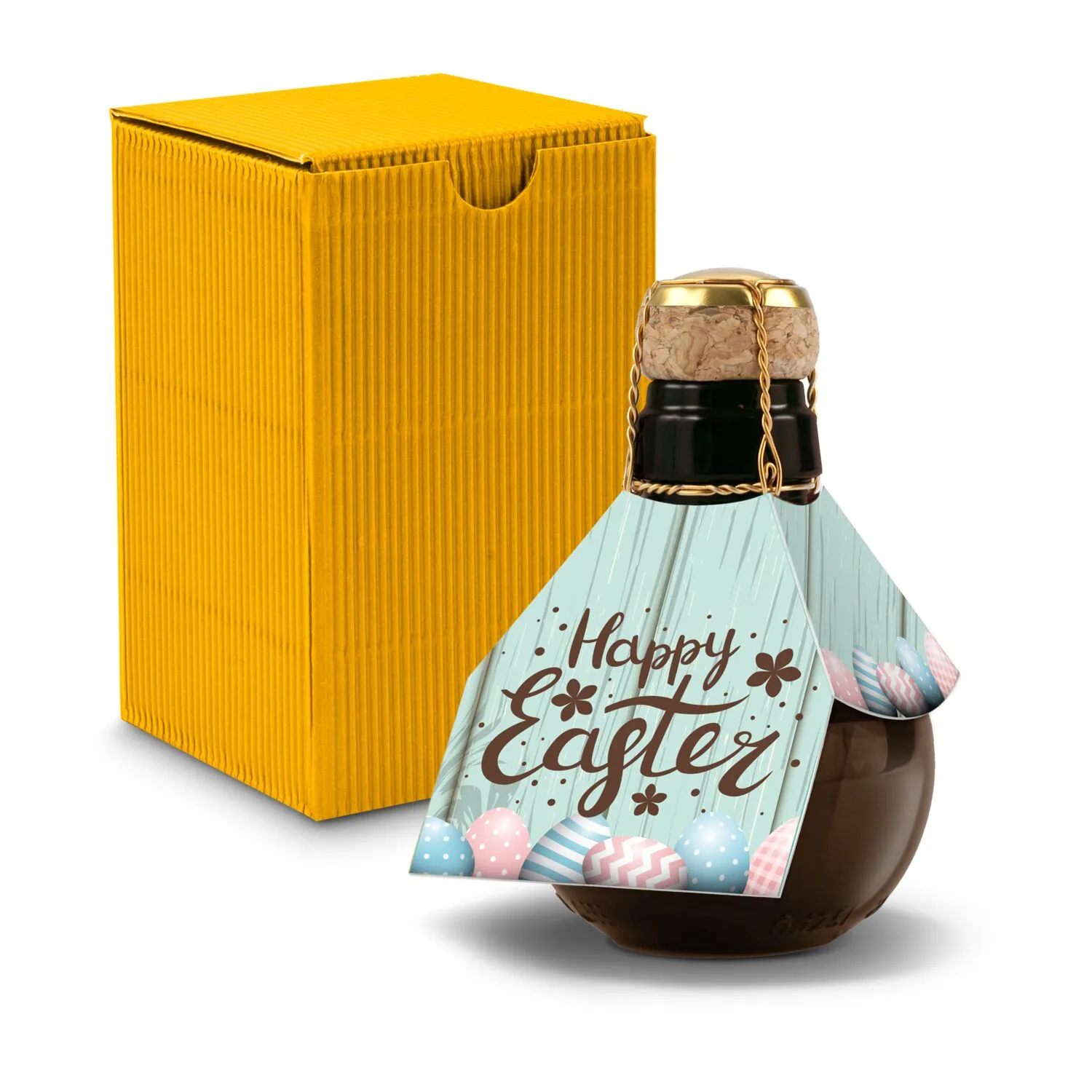 Kleinste Sektflasche der Welt! Happy Easter - Inklusive Geschenkkarton, 125 ml