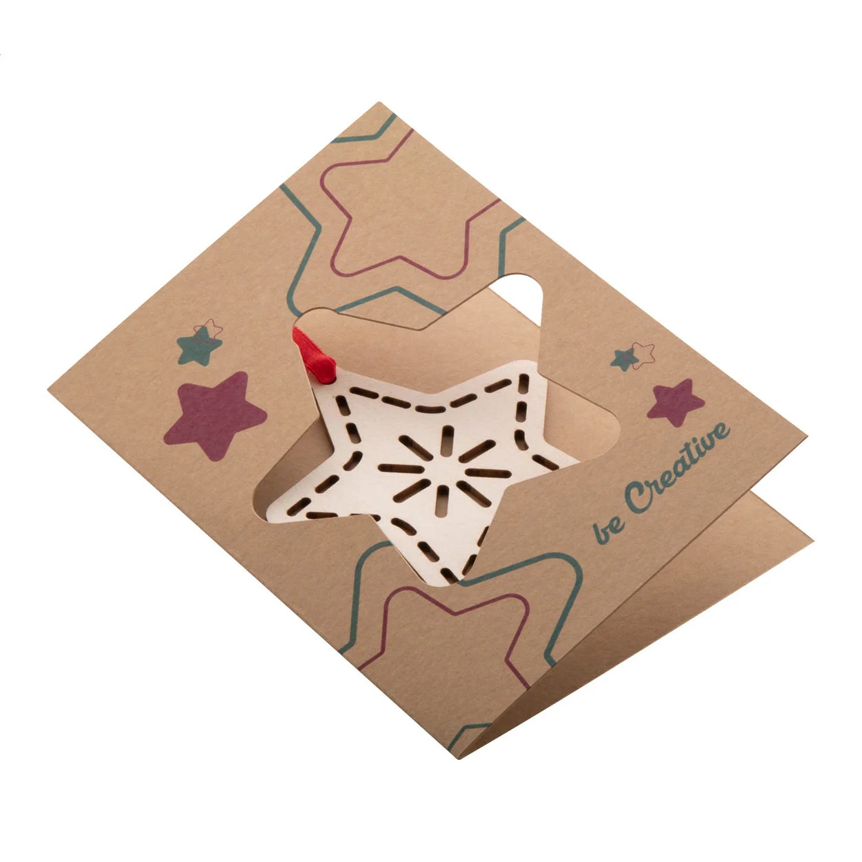 Weihnachtskarte TreeCard Eco, Stern