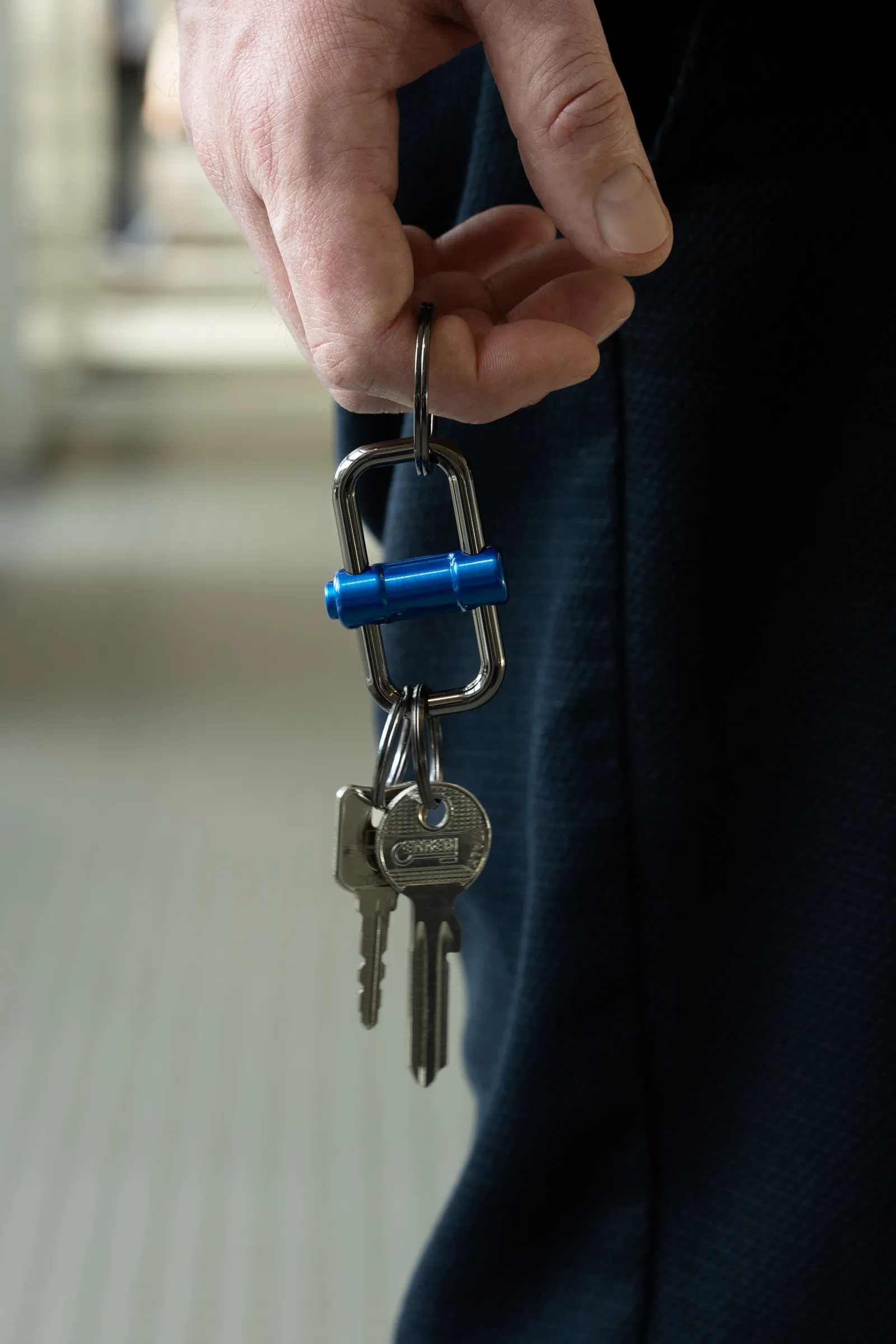 Schlüsselanhänger 2-WAY KEY blau/gunmetal, blau/gunmetal – Bild 7