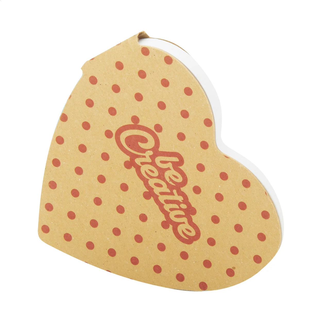 Individuelle Haftnotizen CreaStick Heart Eco, natur – Bild 4