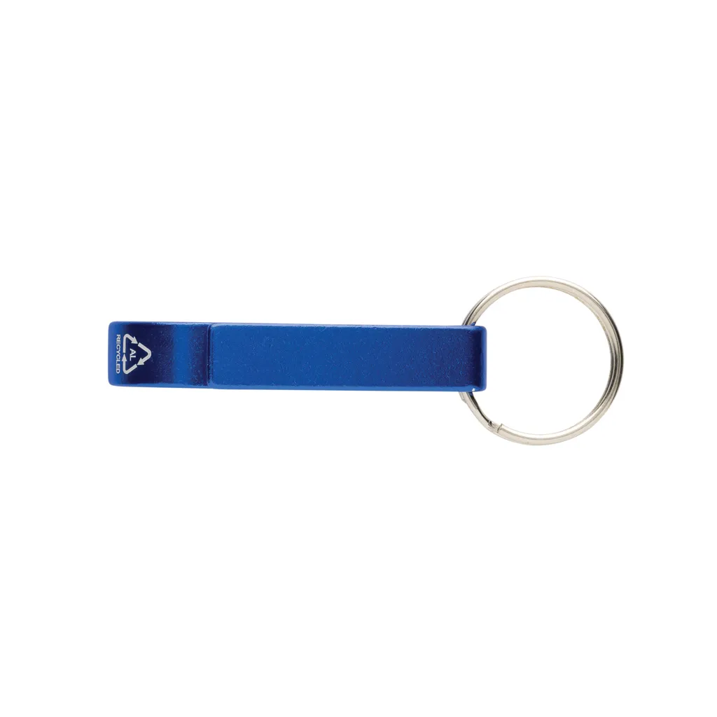 Flaschen- und Dosenöffner aus RCS recyceltem Aluminium, blau – Bild 5