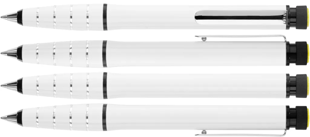 2in1 Drehkugelschreiber weiss, weiss – Bild 2