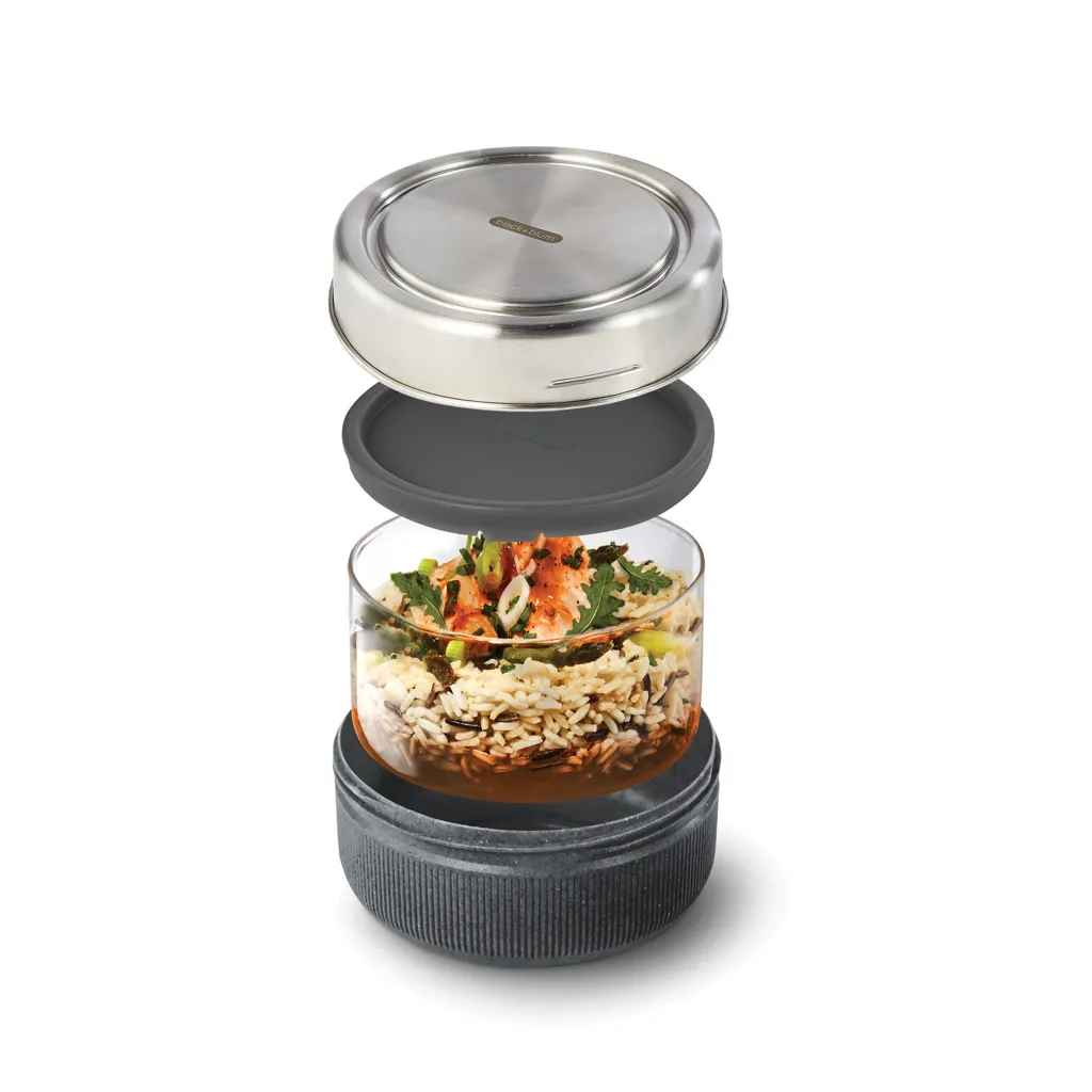 Black+Blum Glass Lunch Bowl 750ml, silber – Bild 4