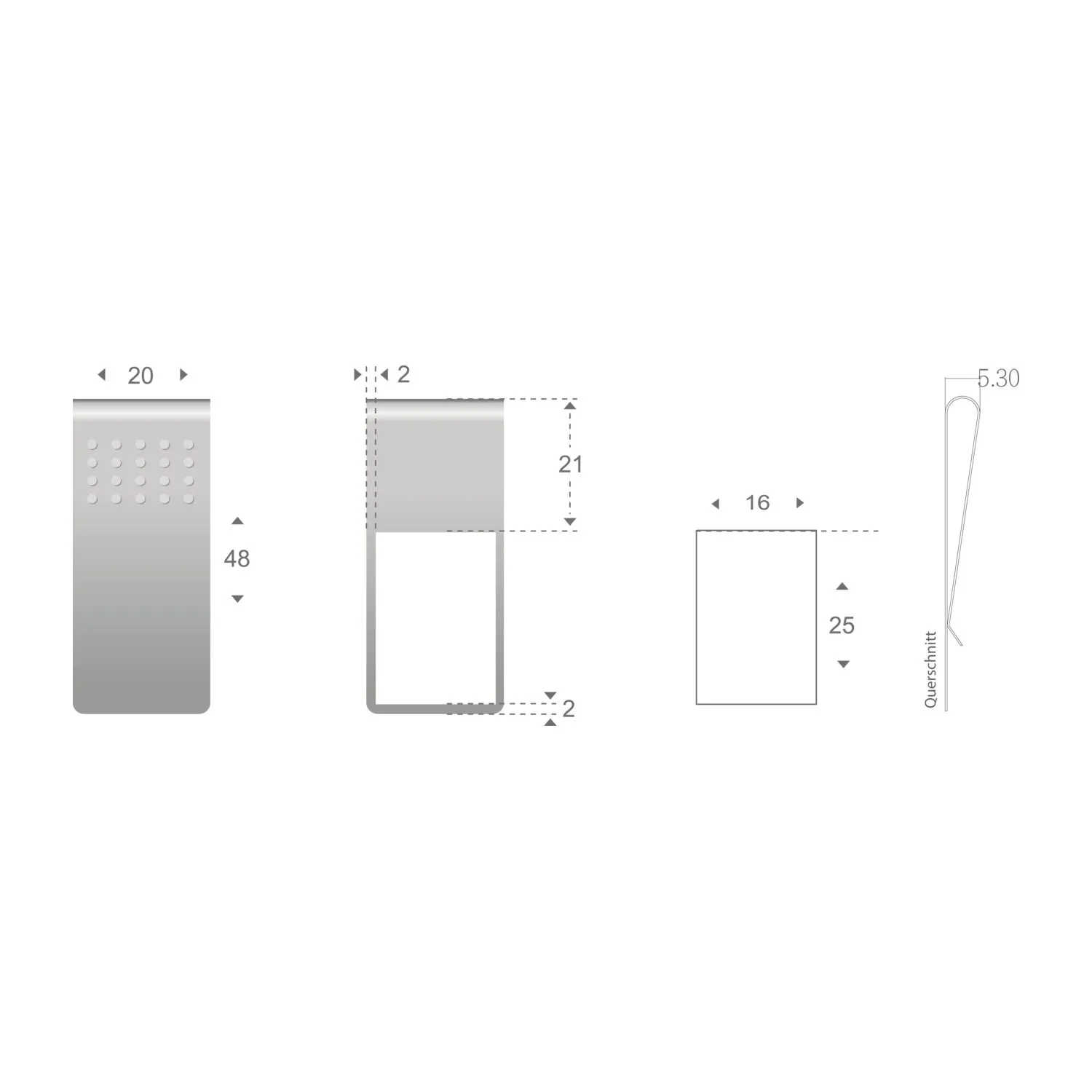 ROMINOX® Mehrweg-Büroklammer Straight Clip XL mit Noppen, idealer Mailingartikel für Dokumente, bis zu 35 Seiten Klemmkraft, silber – Bild 6