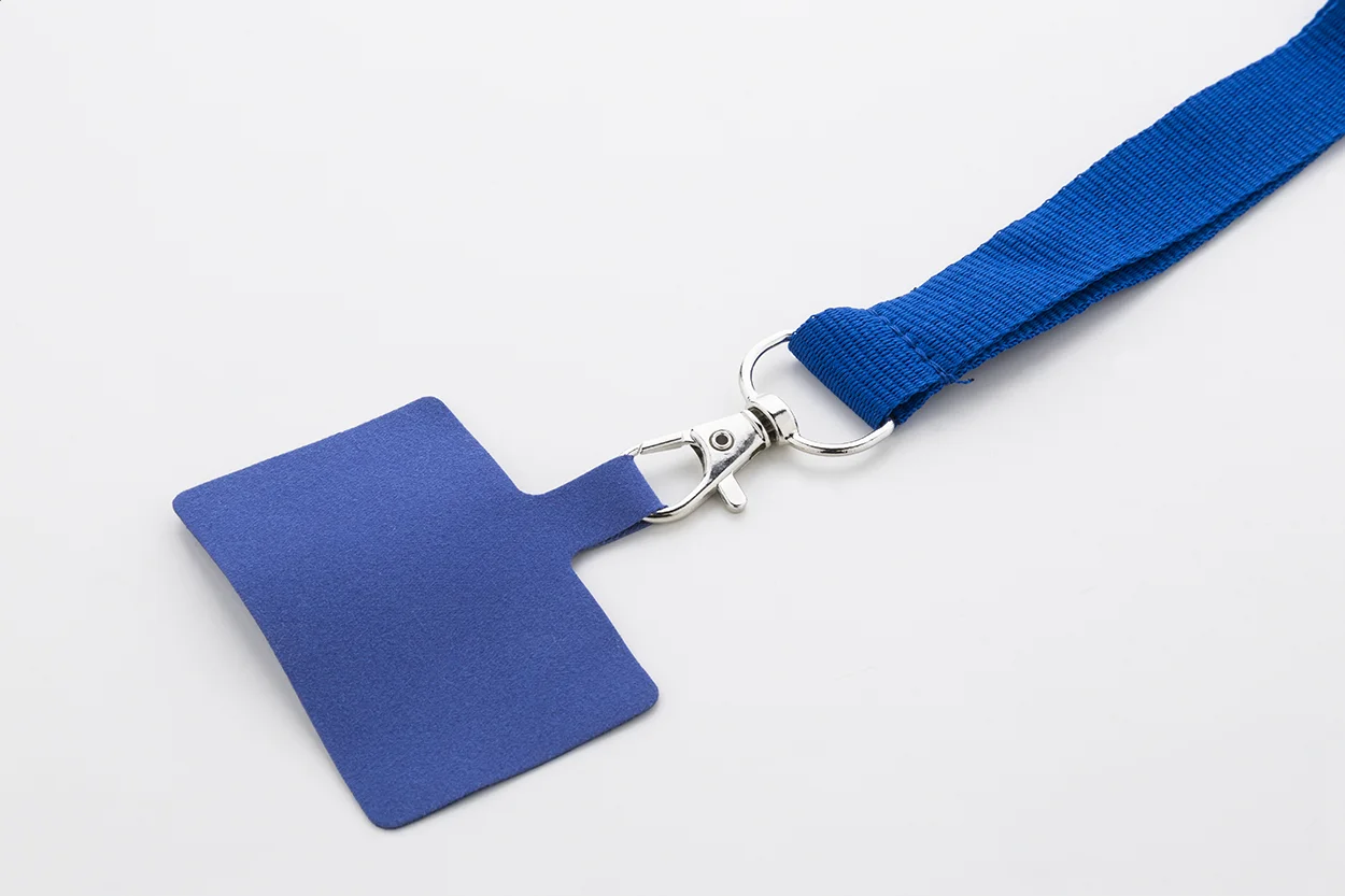RPET-Handyhalter-Lanyard Revent Call, blau – Bild 3