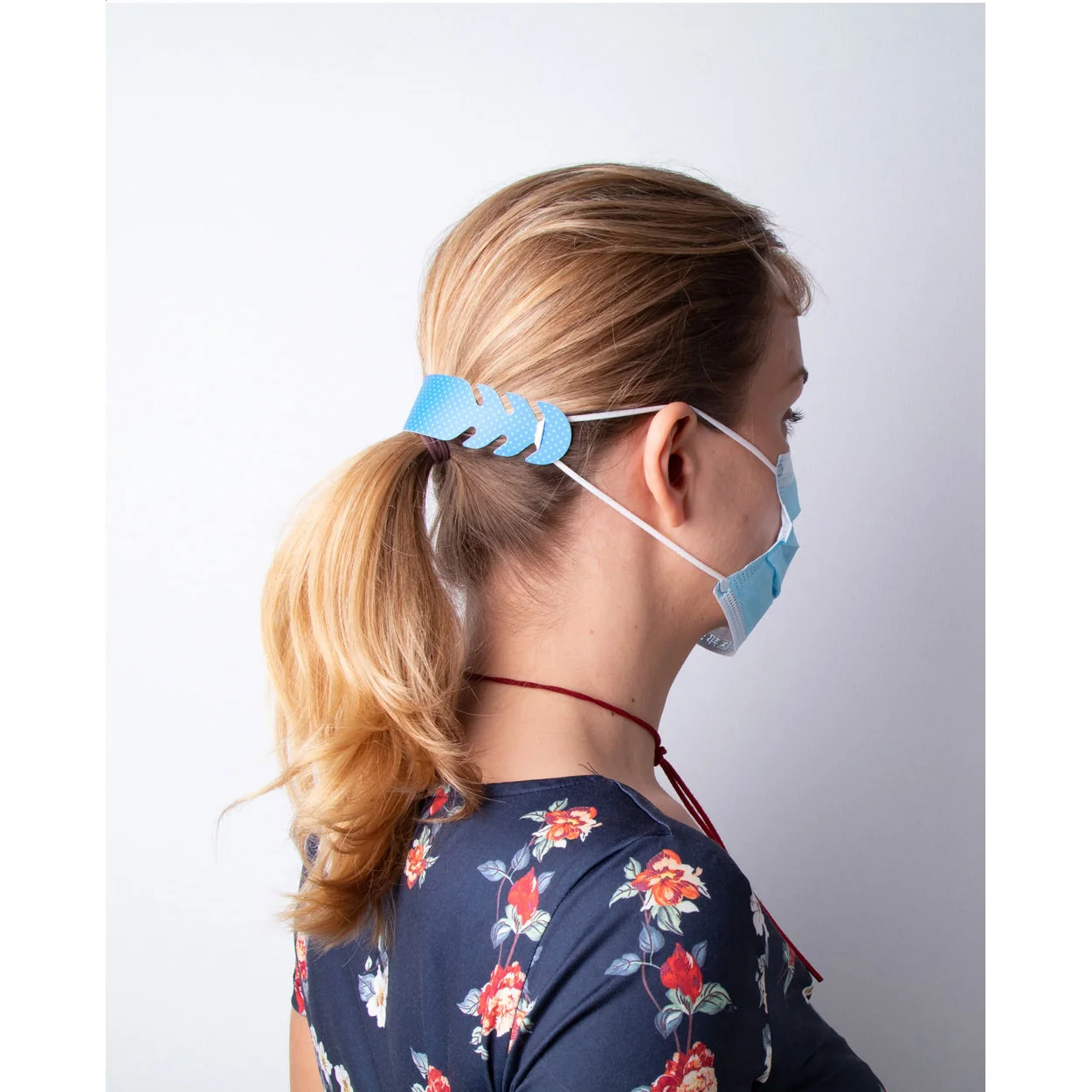 Gesichtsmasken-Verlängerung EarSave Creative, weiß – Bild 14
