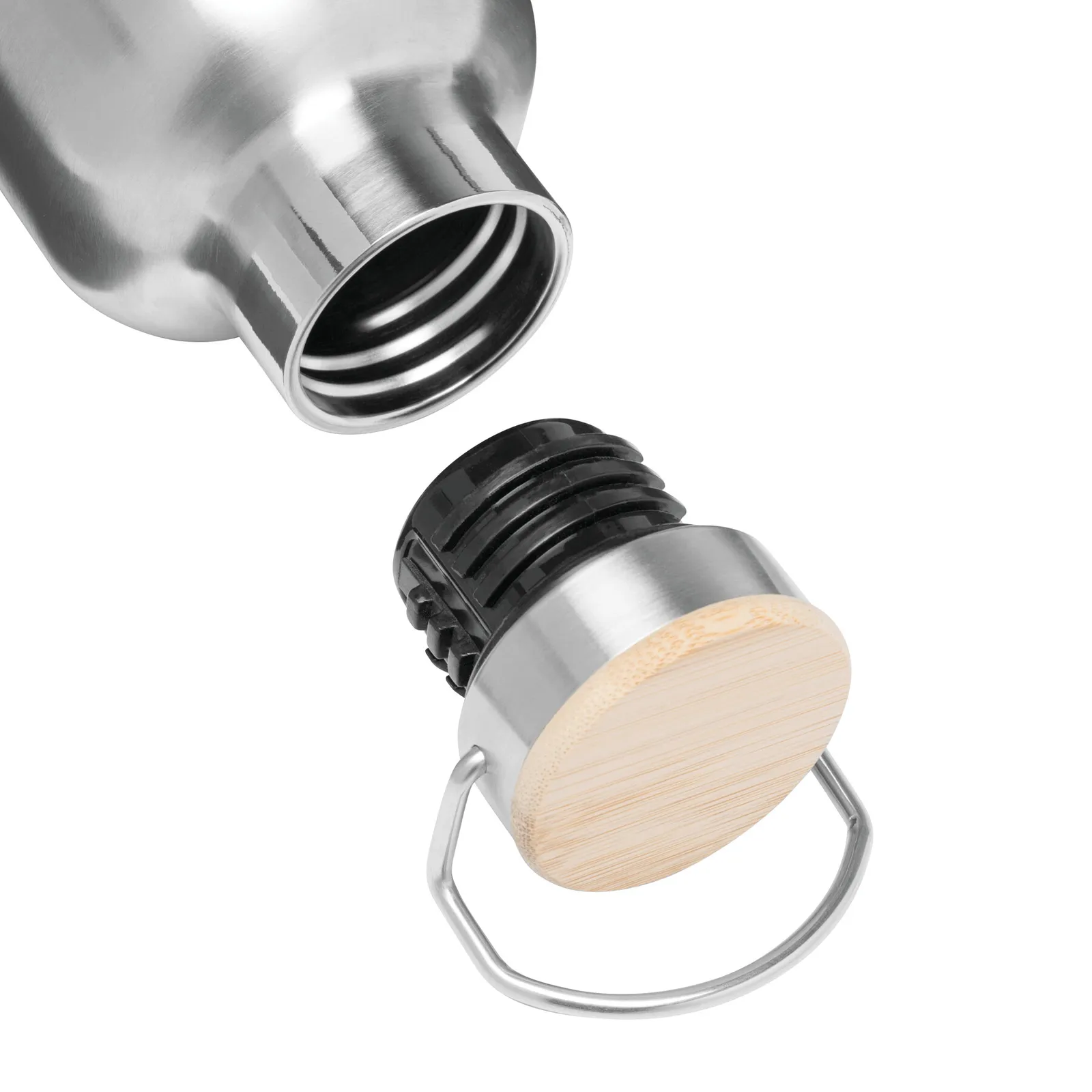 JUMBO MILITARY - Vakuum-Isolierflasche silber, silber – Bild 8