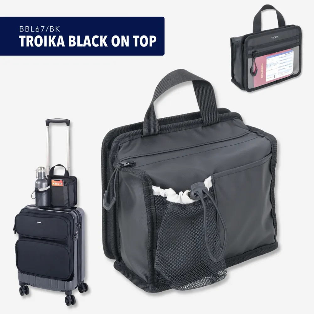 Trolley Organizer TROIKA BLACK ON TOP, schwarz – Bild 7