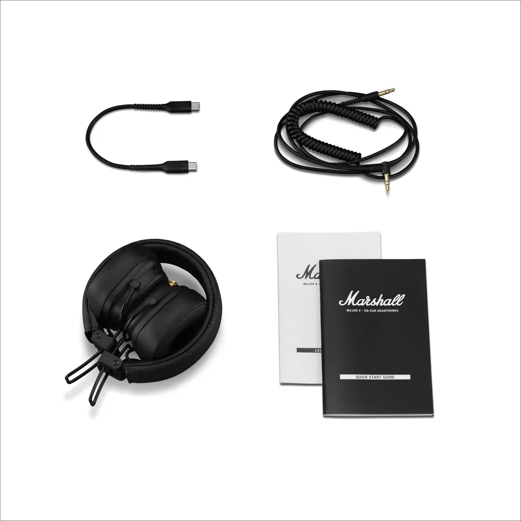 Marshall Major V 100H+ Kopfhörer, schwarz – Bild 8