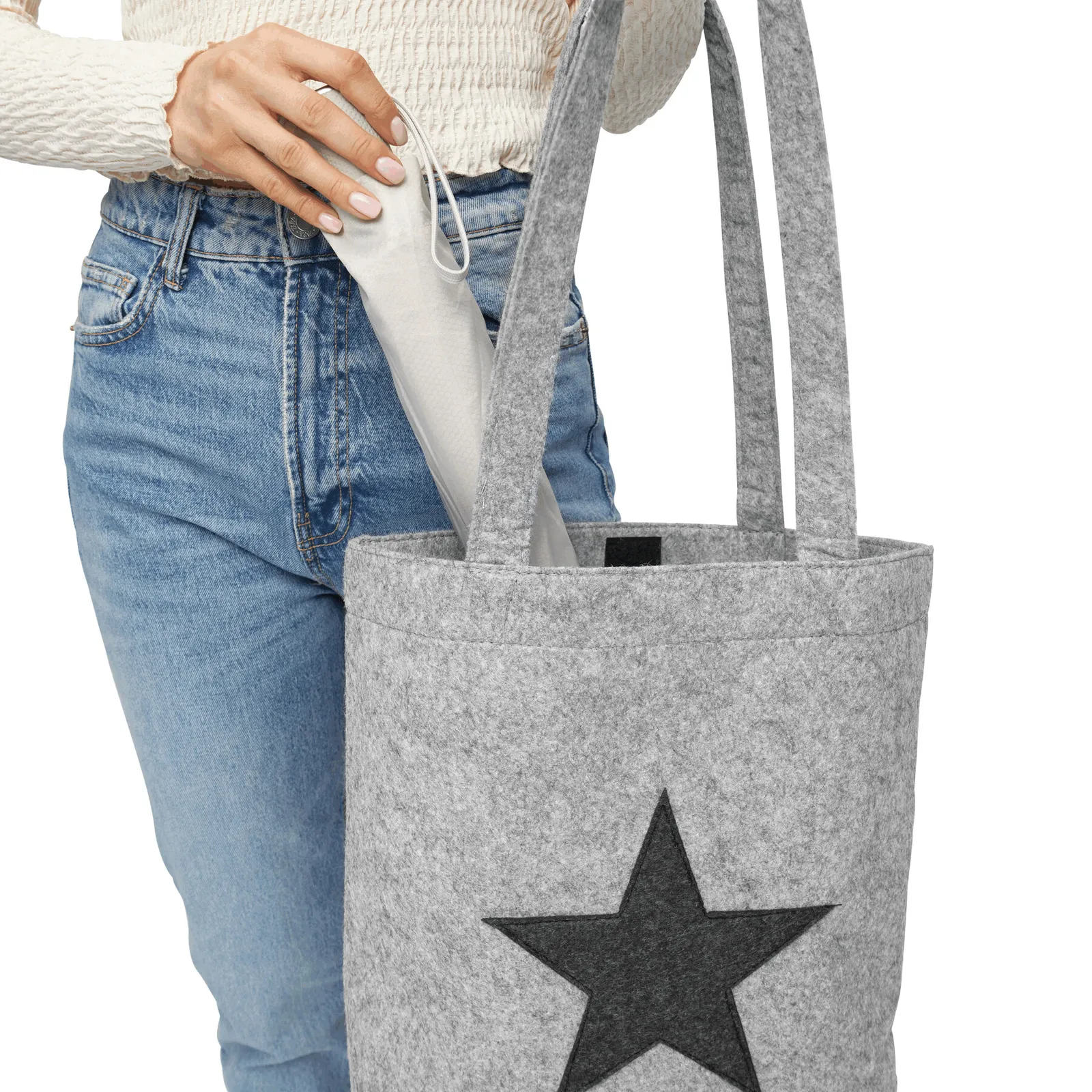STAR DUST GO - Shopper STARL DUST GO grau, grau – Bild 7