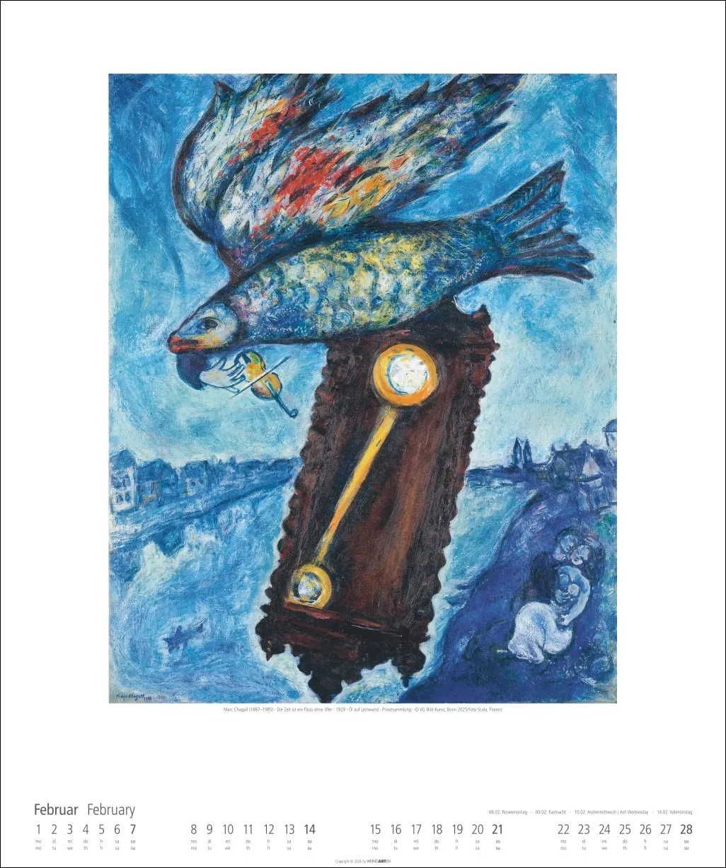 Marc Chagall Wandkalender 2027 – Bild 3