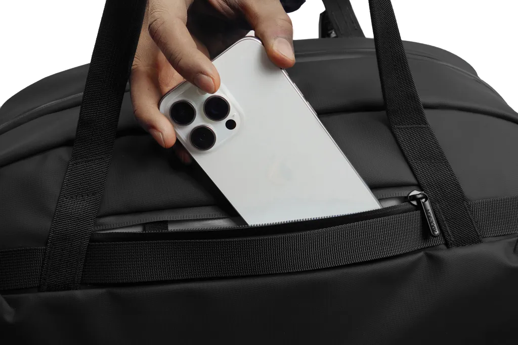 Urban wasserabweisende Wochenendtasche, schwarz – Bild 19