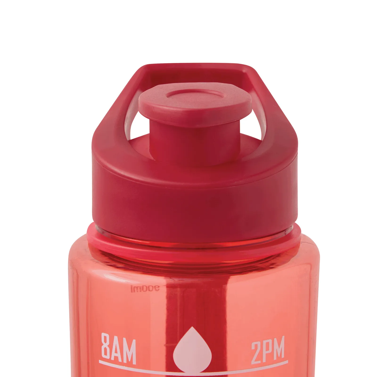 AQUA LEVEL - Sport-Trinkflasche, rot – Bild 8