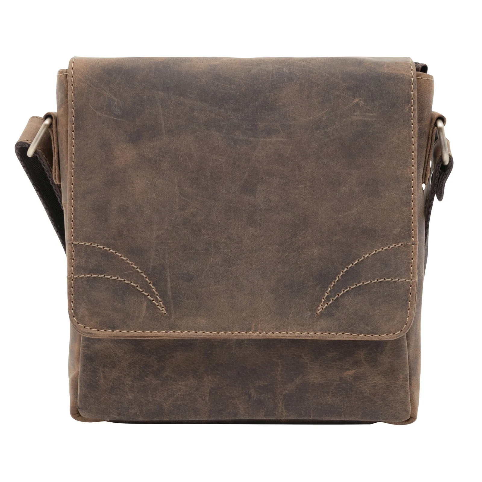 WILDERNESS - Echtleder-Tasche braun, braun – Bild 2