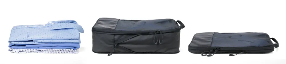 Reise-Kompressionstasche TROIKA BLACK PACKING SHIRTS, schwarz – Bild 5
