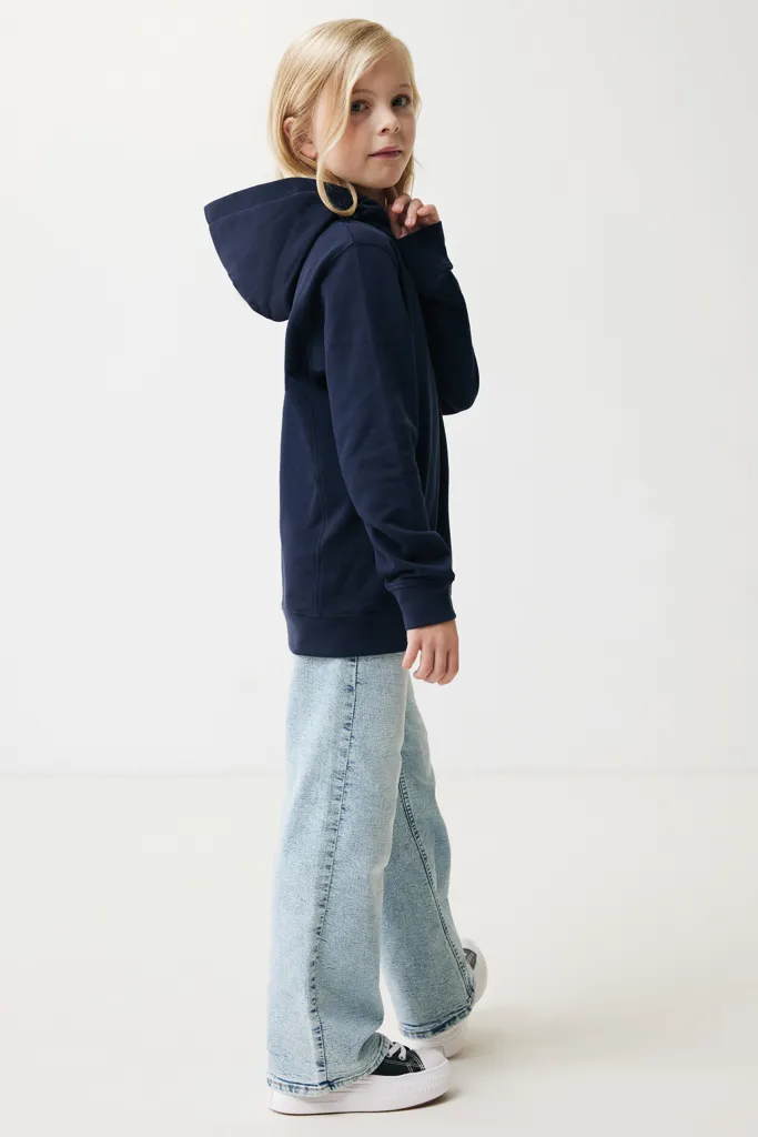 IQONIQ Yengo KidsHoodie mit Seitentaschen aus rec. Baumwolle, navy blau – Bild 6