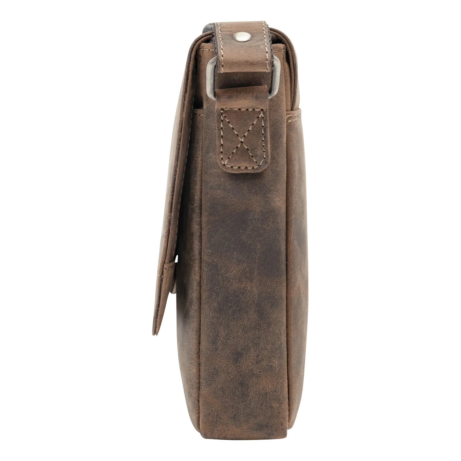 WILDERNESS - Echtleder-Tasche braun, braun – Bild 4
