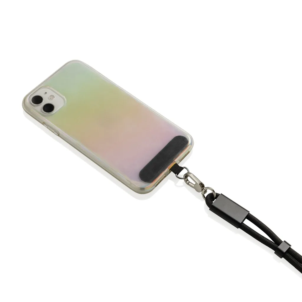 LoopAmp 60W Handgelenksband für Smartphones aus RCS rPET, schwarz – Bild 9