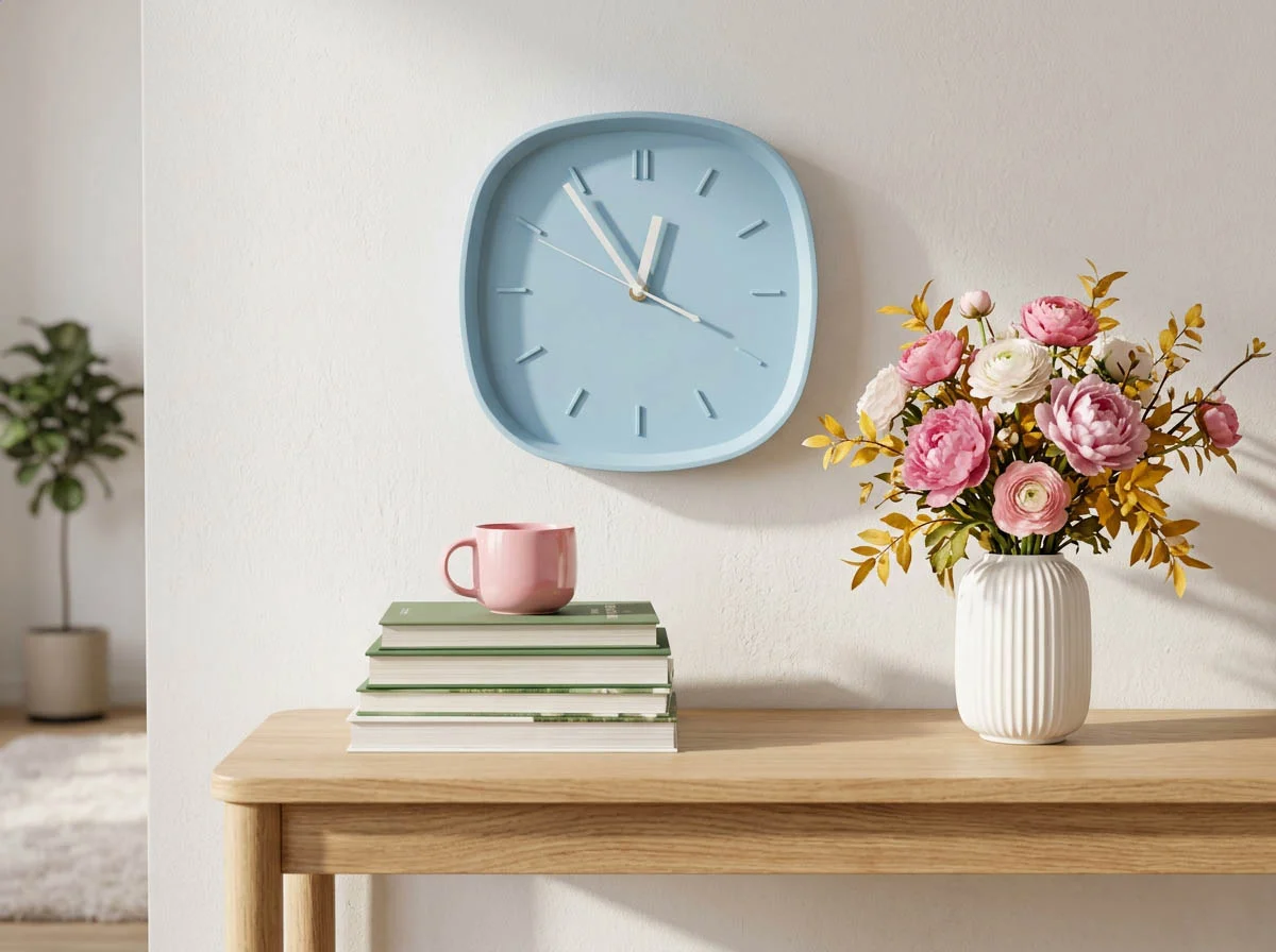 RPS Wanduhr Rectra, hellblau – Bild 4
