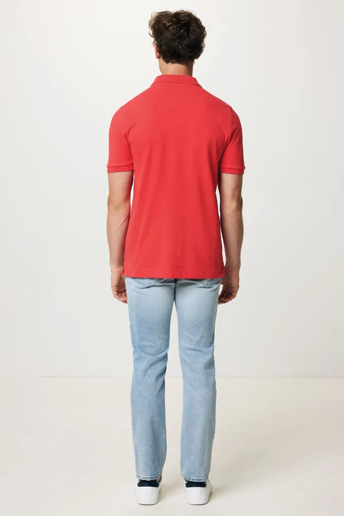 IQONIQ Yosemite Piqué-Poloshirt aus recycelter Baumwolle, luscious red – Bild 8