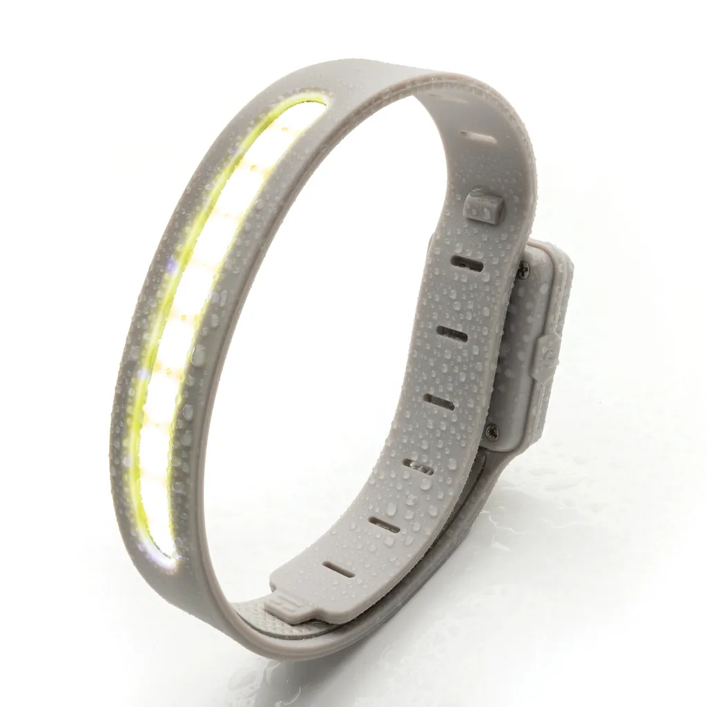 Lumi Sprint wiederaufladbares LED Lauflicht aus RCS rec. ABS, grau – Bild 5