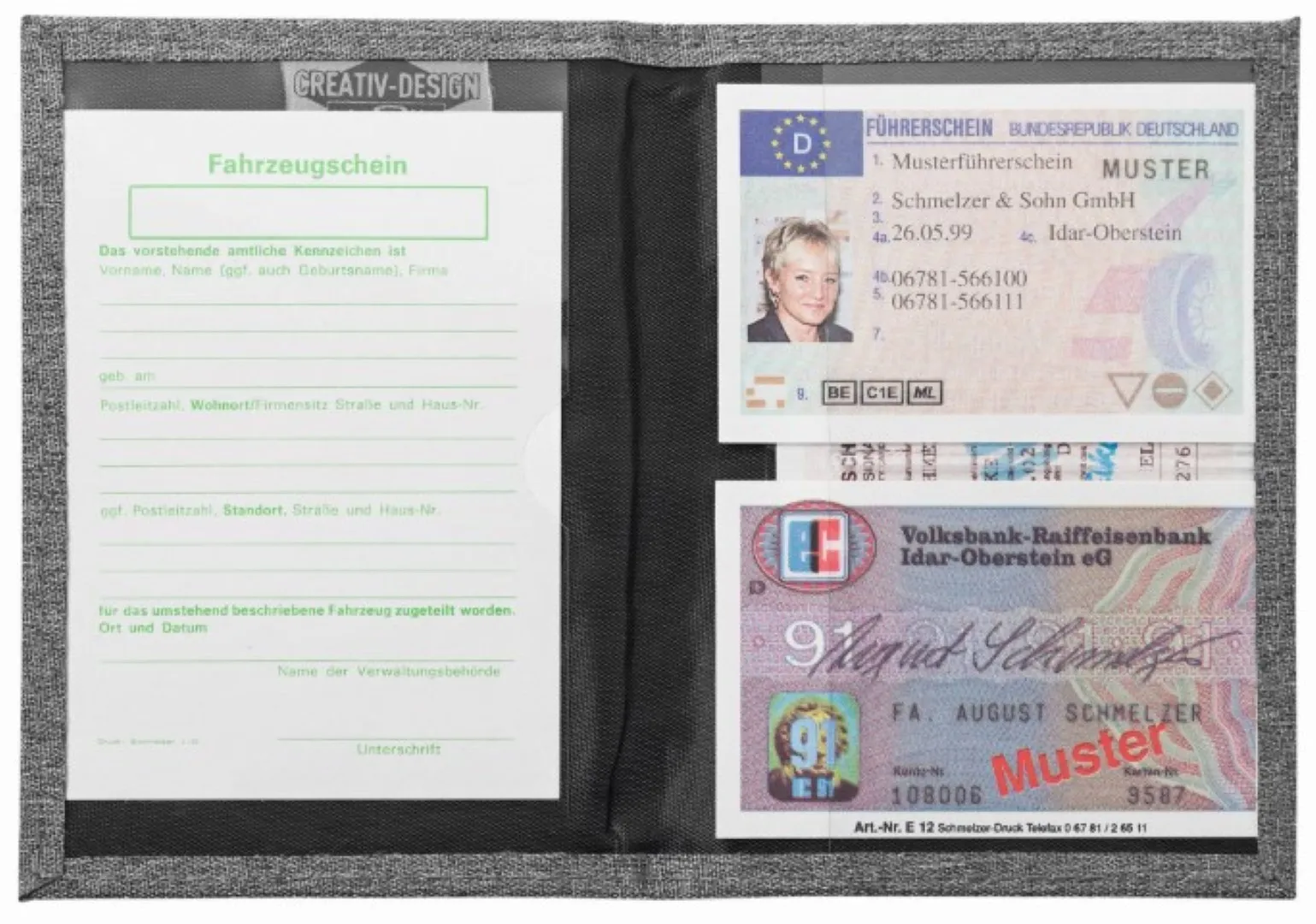 Ausweistasche "Metropolis" grau, grau – Bild 2