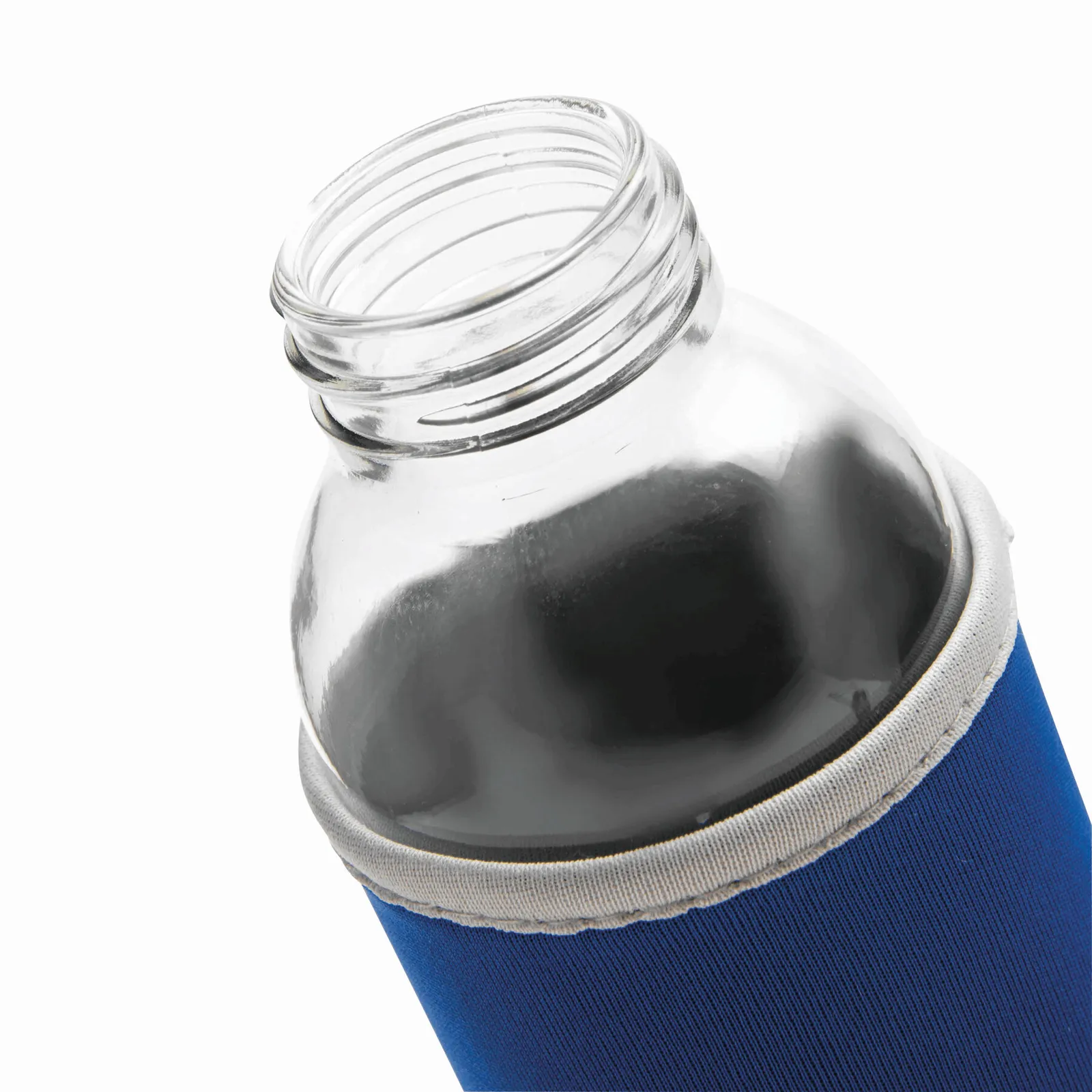 TAKE WELL - Glas-Flasche, royalblau, transparent – Bild 4