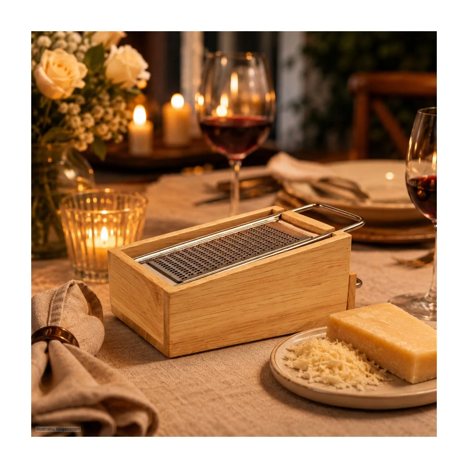 Geschenkset / Präsenteset: Die Parmesanreibe, beige – Bild 11