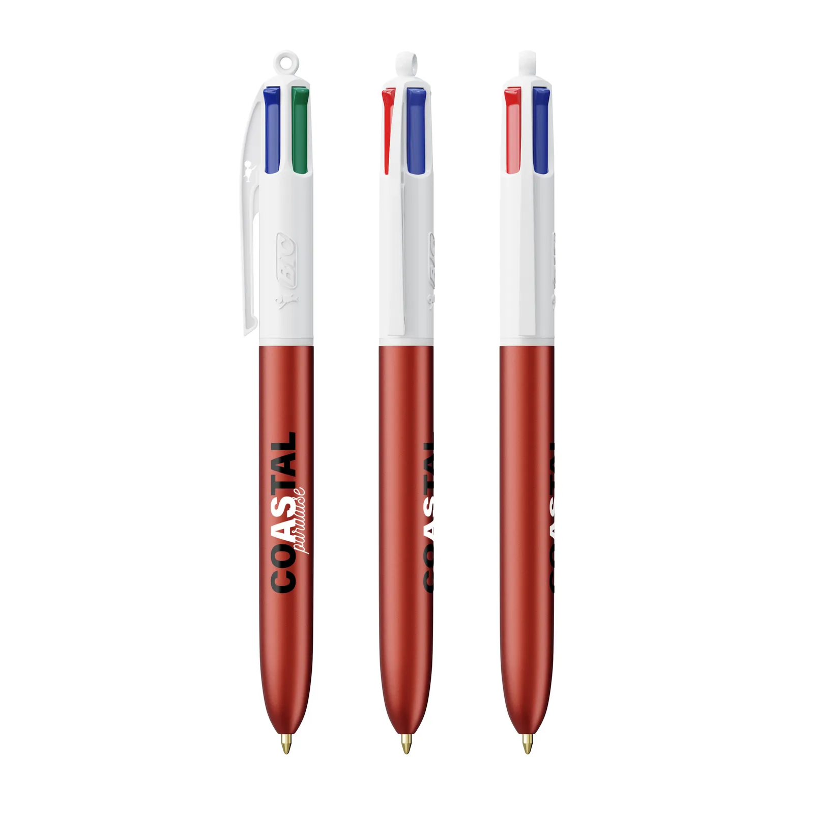 BIC® 4 Colours® Glacé, Rot Glacé / Weiß – Bild 2