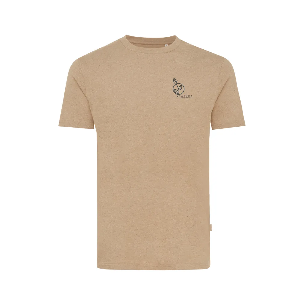 IQONIQ Manuel ungefärbtes T-Shirt aus recycelter Baumwolle, heather brown – Bild 4