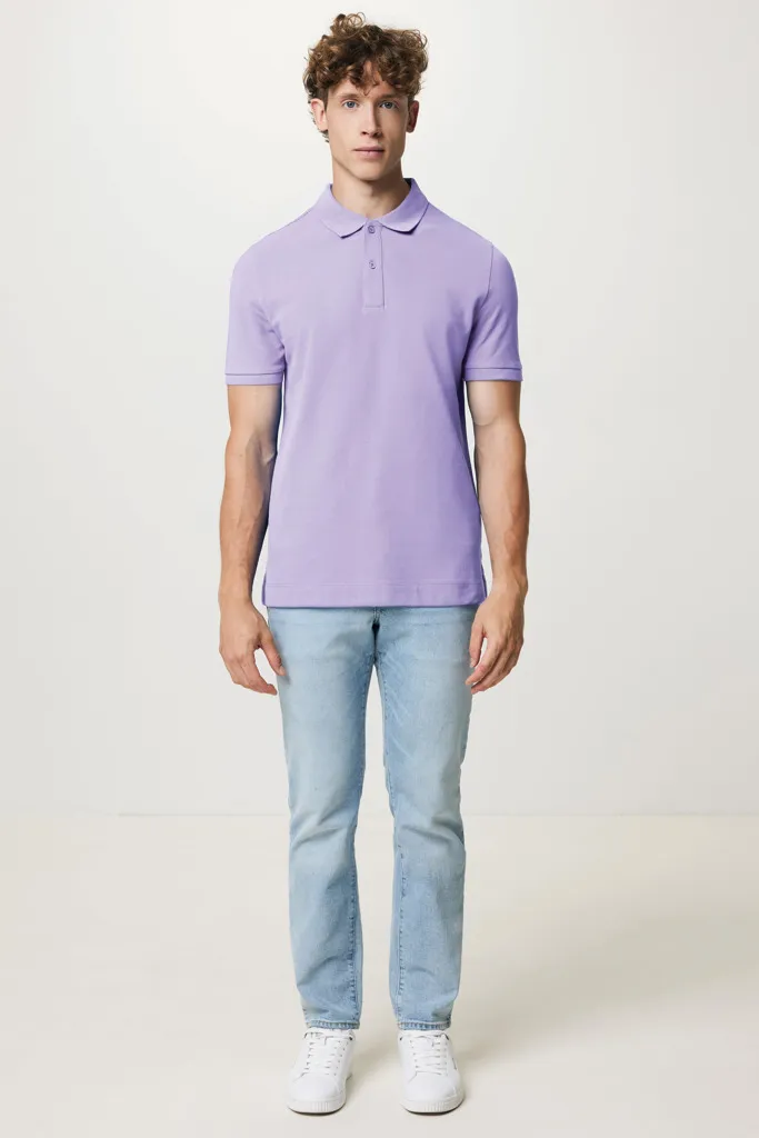 IQONIQ Yosemite Piqué-Poloshirt aus recycelter Baumwolle, lavender – Bild 7
