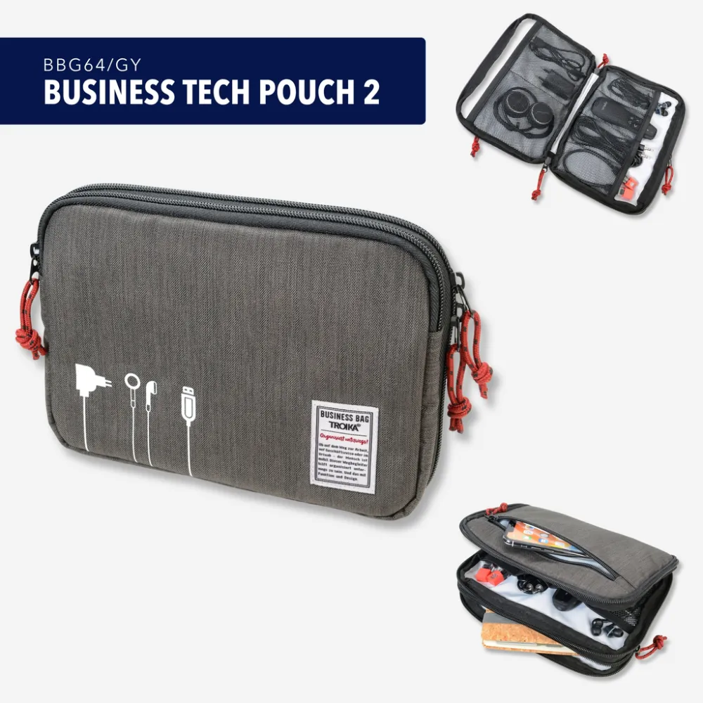 Kabeltasche BUSINESS TECH POUCH 2, anthrazit/schwarz – Bild 4