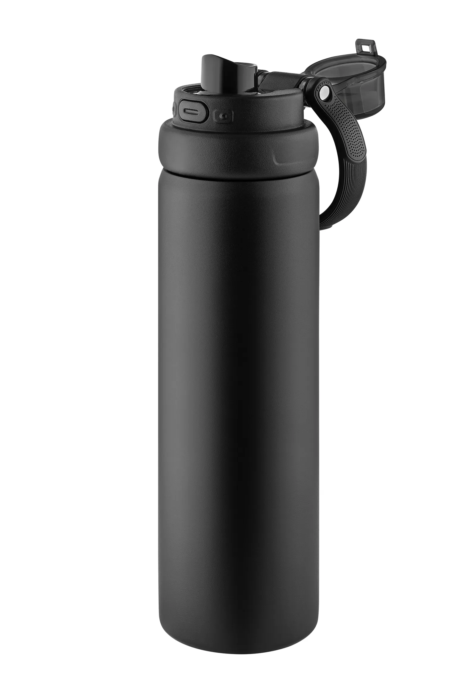 Sport-und Trinkthermoflasche "HydraBoost" schwarz, schwarz – Bild 2