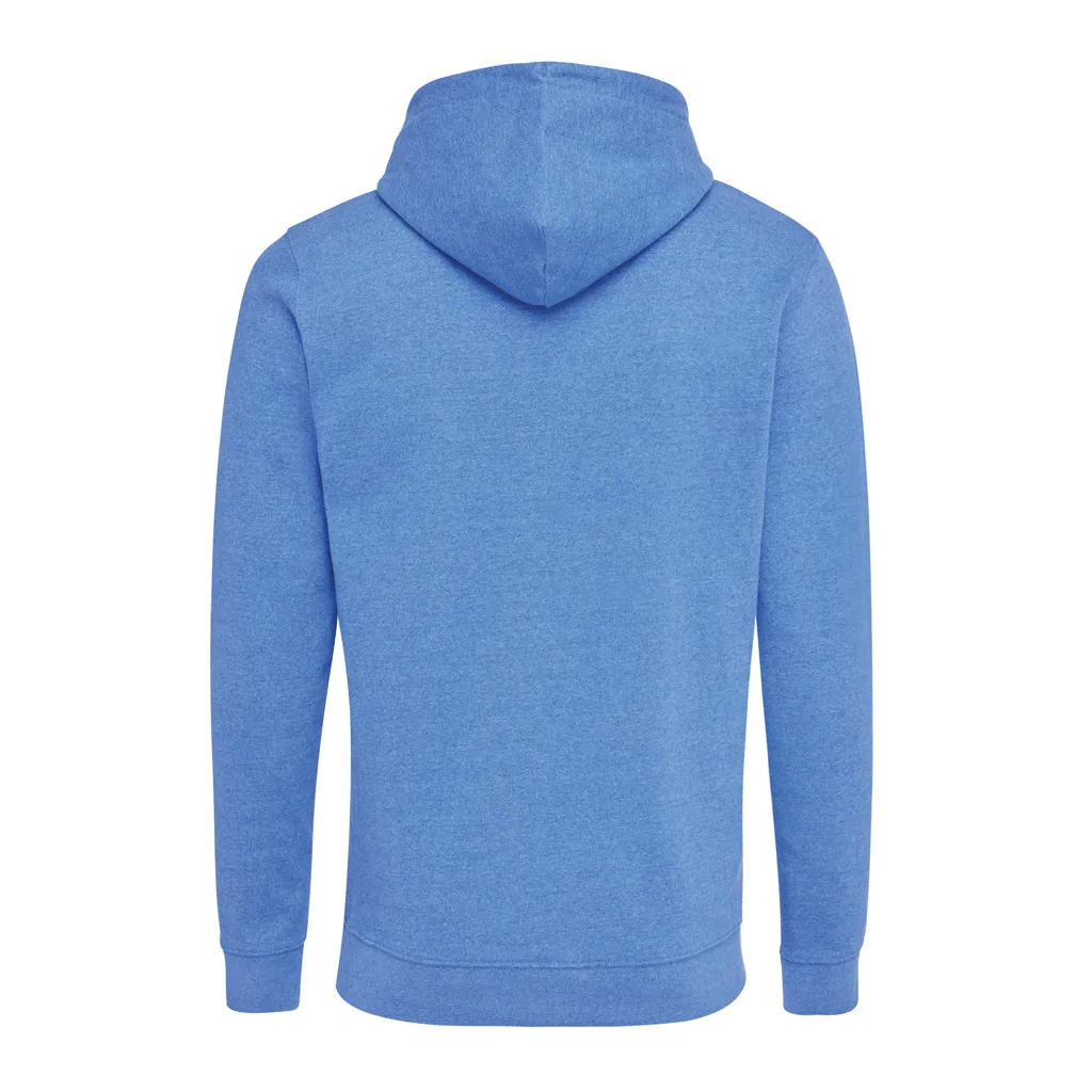 IQONIQ Torres ungefärbter Hoodie aus recycelter Baumwolle, heather blue – Bild 2