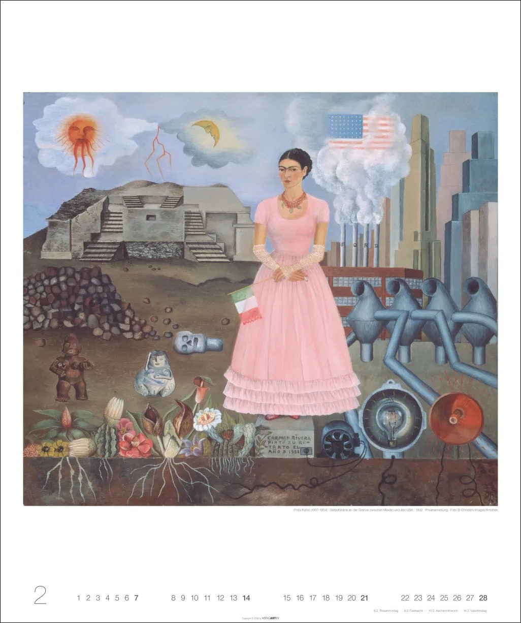 Frida Kahlo Edition Wandkalender 2027 – Bild 3