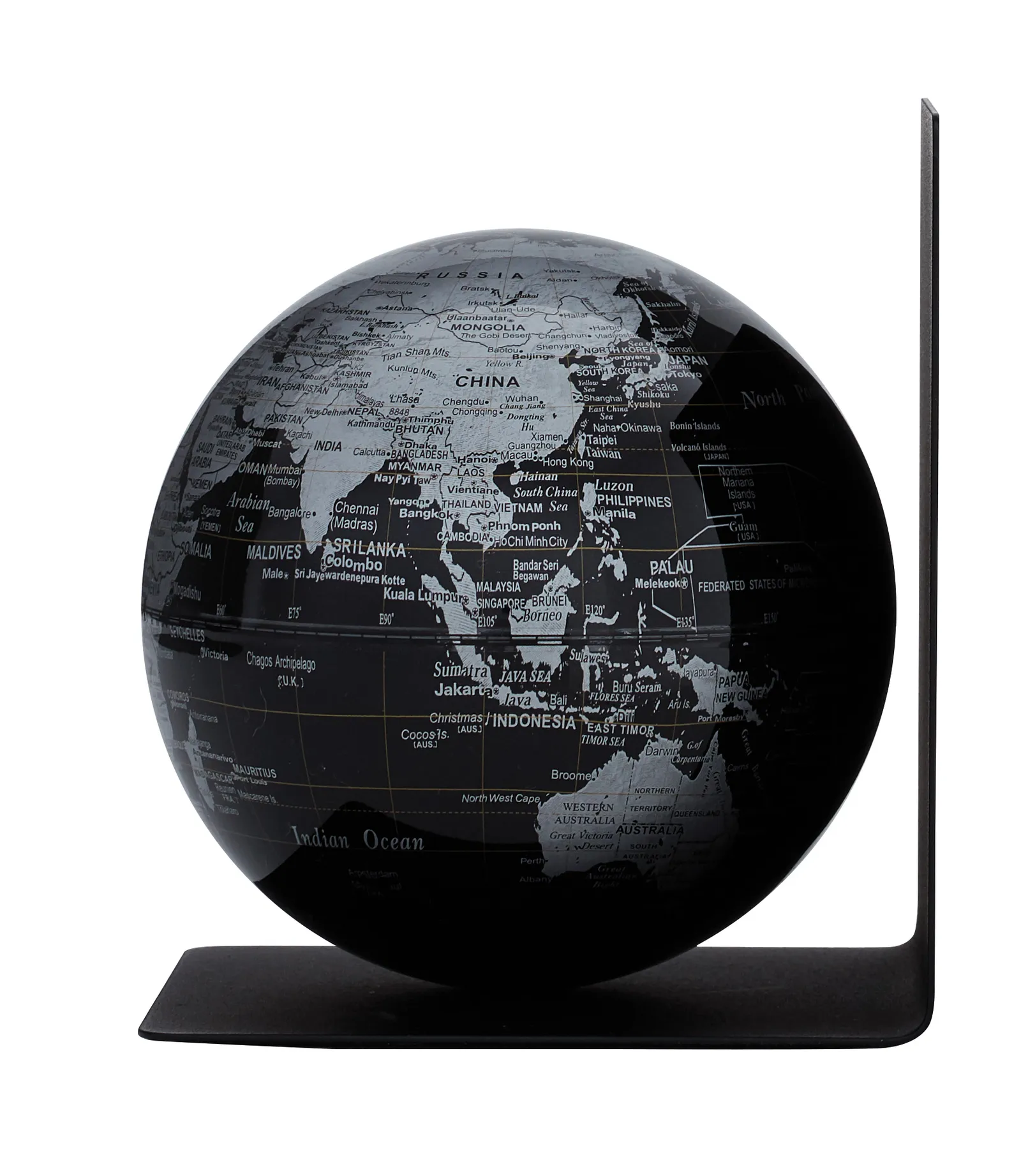 Globus BOOKGLOBE SINGLE schwarz/silberfarben, schwarz/silberfarben – Bild 3