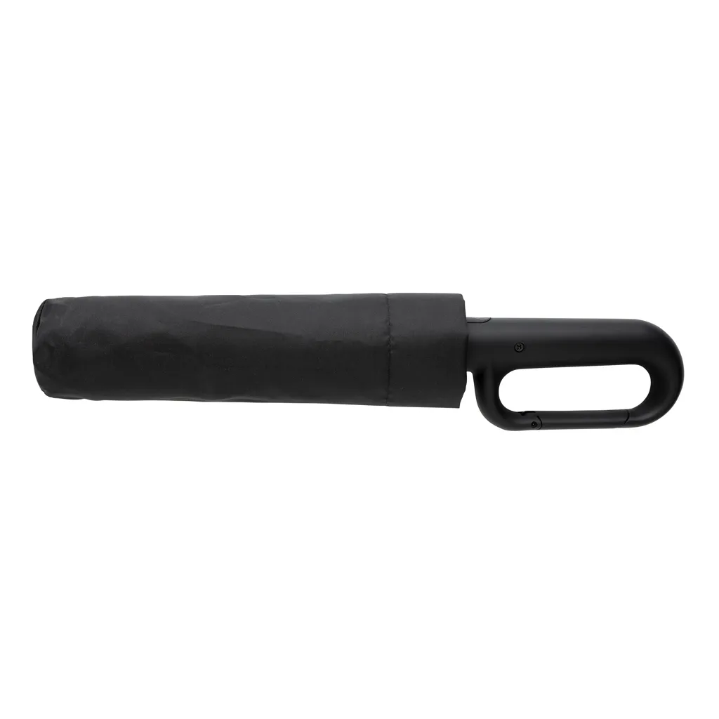 Yara 21“ AWARE™ rPET Regenschirm mit Karabiner, schwarz – Bild 3