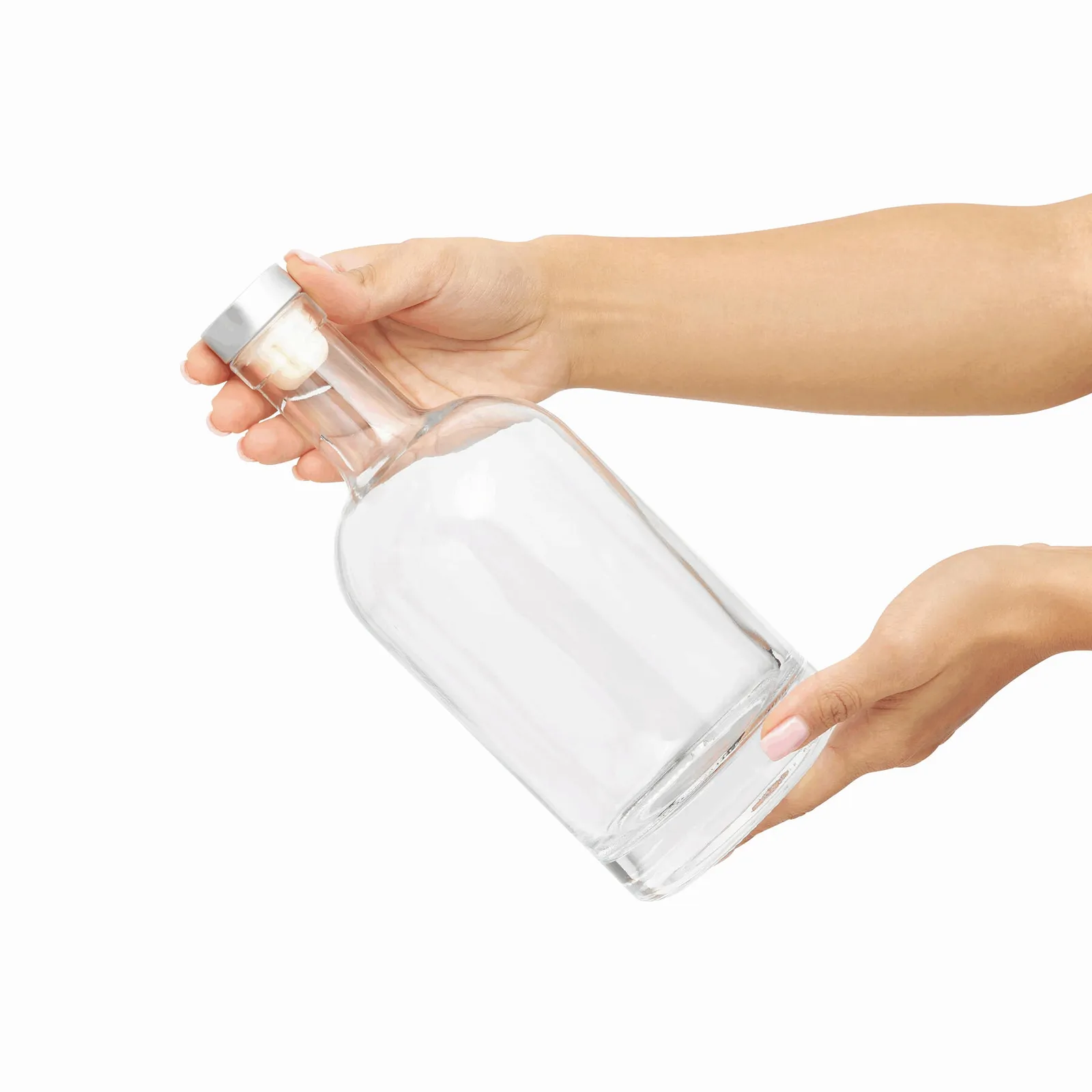 PEARLY - Glas-Trinkflasche transparent, transparent – Bild 8