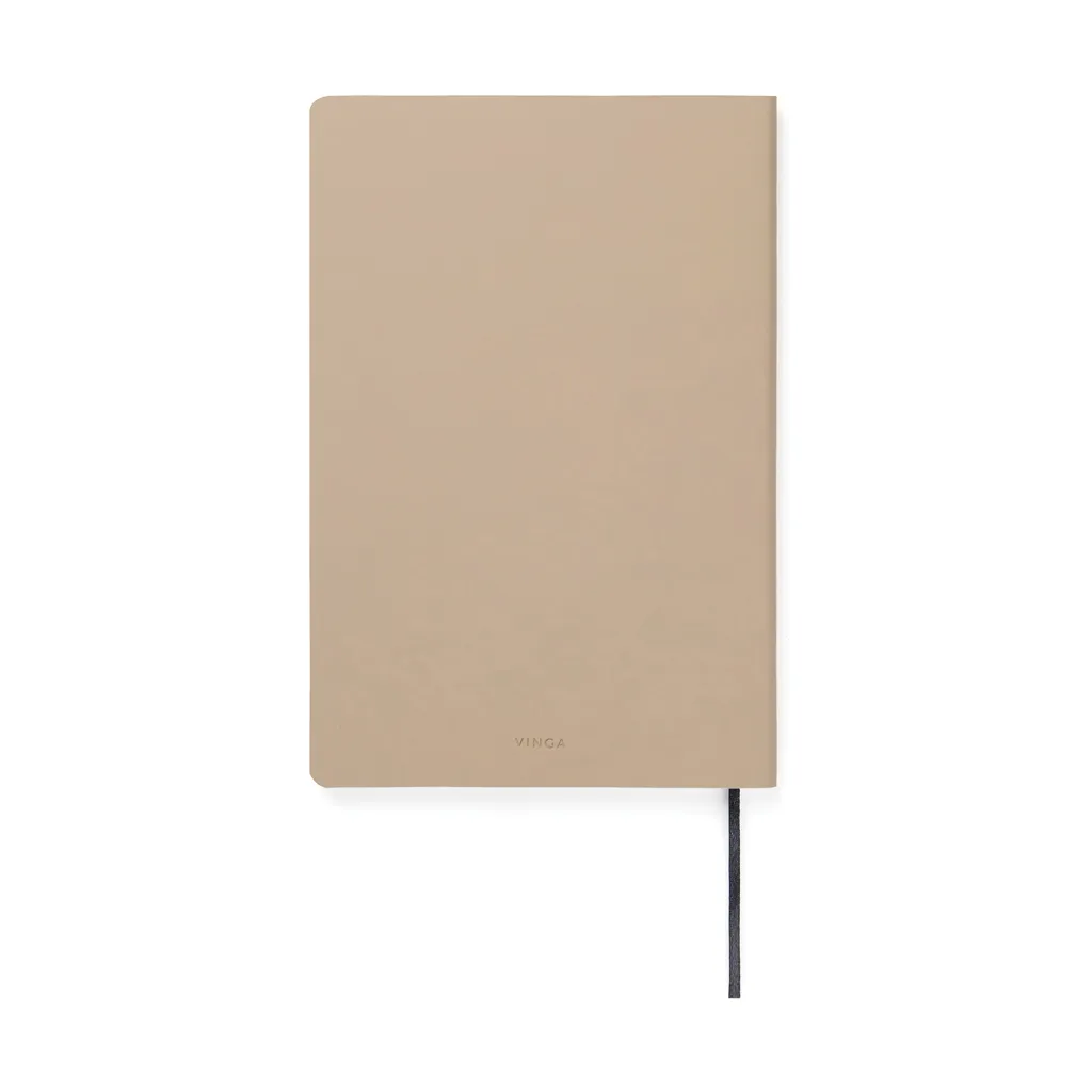 VINGA Baltimore RCS PU Softcover Notizbuch, greige – Bild 2