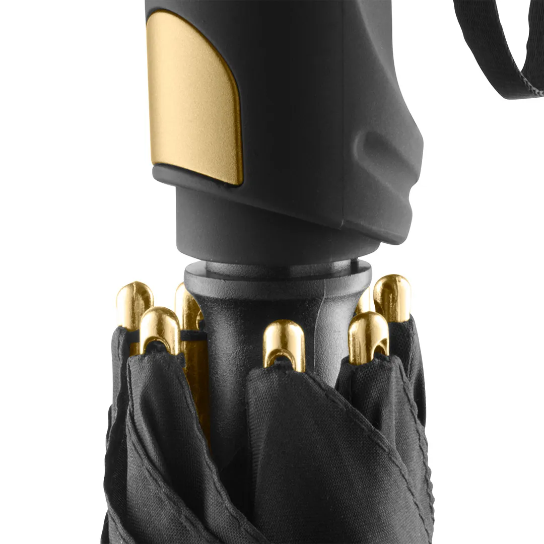 AC-Alu-Gästeschirm FARE® Precious, schwarz/gold – Bild 5